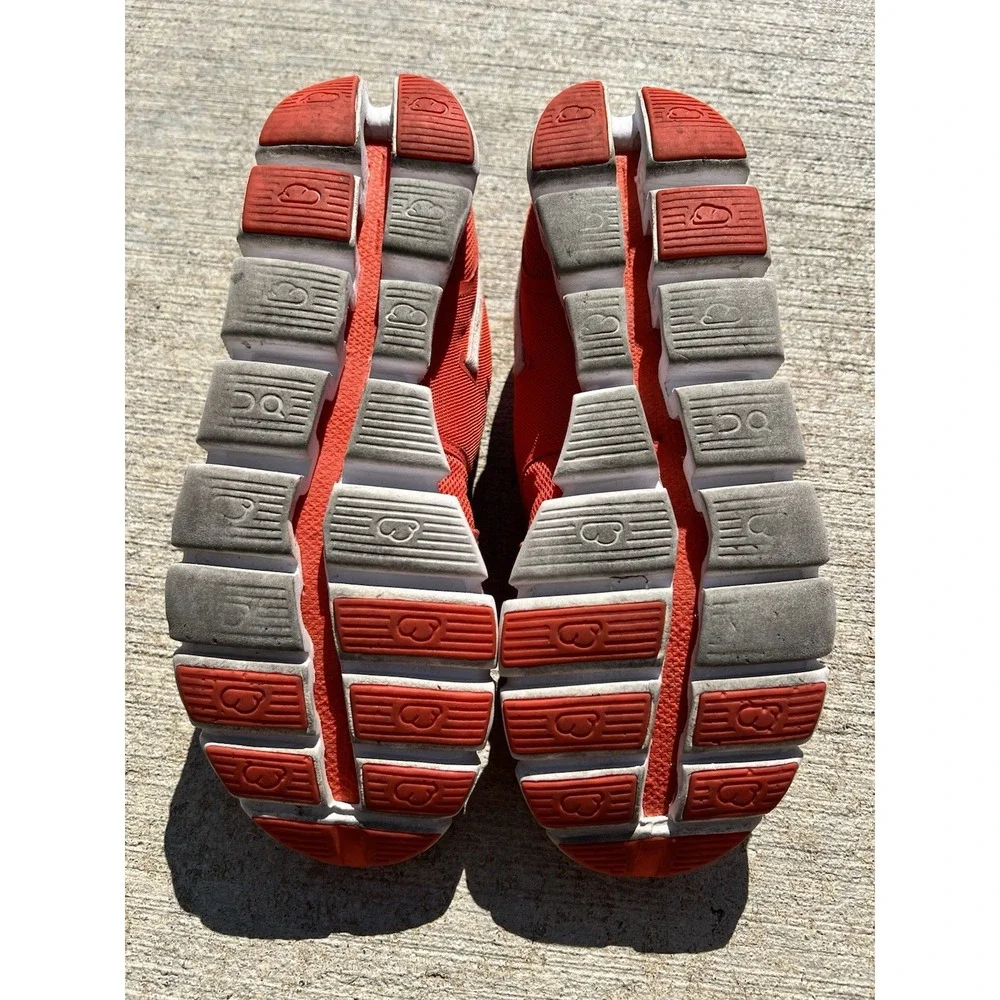On Cloud Monochrome Size 11 Orange Gray Athletic Running Shoes Swiss Engineering